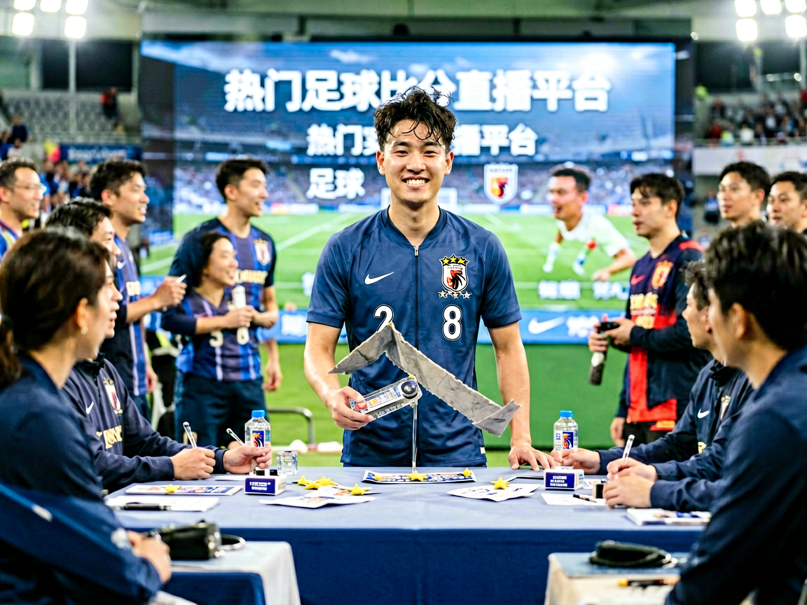 足球转会市场动态，球员签约新闻发布会现场